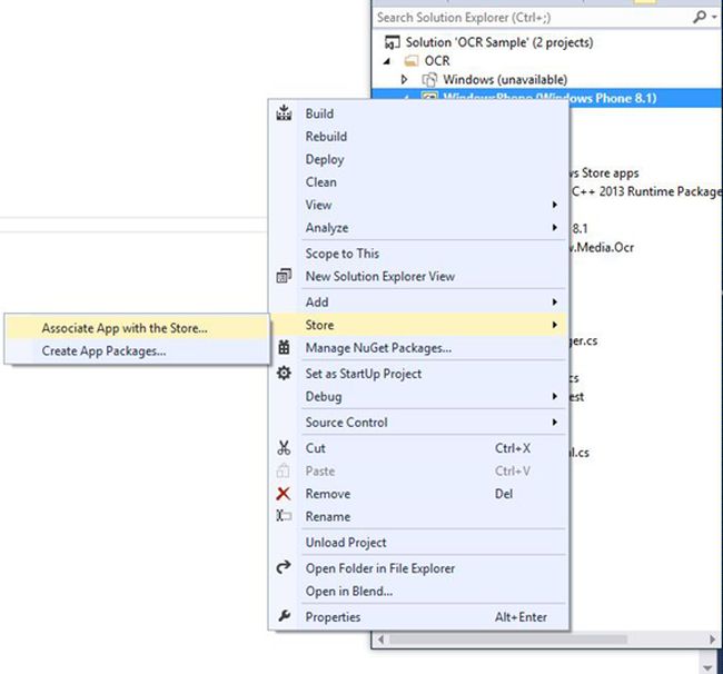 Associate App with the Store